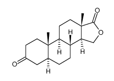 16-oxa-5α-androstane-3,17-dione结构式