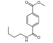 4-(丁基氨基甲酰)苯甲酸甲酯结构式