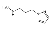 N-甲基-3-(1H-吡唑-1-基)丙-1-胺结构式