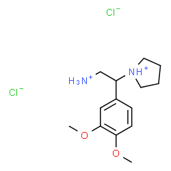 2-(3,4-DIMETHOXY-PHENYL)-2-PYRROLIDIN-1-YL-ETHYLAMINE DIHYDROCHLORIDE structure