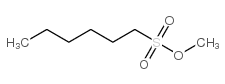 methyl n-hexylsulfonate结构式