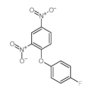 Benzene,1-(4-fluorophenoxy)-2,4-dinitro- Structure