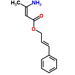 3-氨基-2-丁烯酸肉桂酯结构式