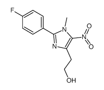 2-[2-(4-fluorophenyl)-1-methyl-5-nitroimidazol-4-yl]ethanol结构式