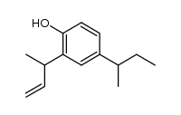 4-sec-Butyl-2-(1-methyl-allyl)-phenol Structure