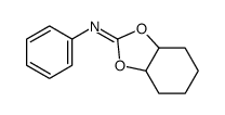 N-phenyl-3a,4,5,6,7,7a-hexahydro-1,3-benzodioxol-2-imine结构式