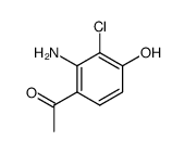 1-(2-amino-3-chloro-4-hydroxy-phenyl)-ethanone结构式