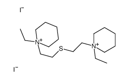 1-ethyl-1-[2-[2-(1-ethylpiperidin-1-ium-1-yl)ethylsulfanyl]ethyl]piperidin-1-ium,diiodide Structure