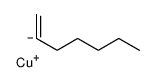 copper(1+),hept-1-ene结构式