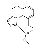 methyl 1-(2,6-diethylphenyl)pyrrole-2-carboxylate Structure