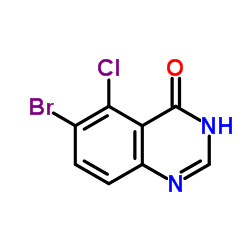 6-Bromo-5-chloro-4(1H)-quinazolinone structure