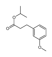 propan-2-yl 3-(3-methoxyphenyl)propanoate结构式