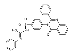 1-[4-(4-oxo-2-phenylquinazolin-3-yl)phenyl]sulfonyl-3-phenylurea Structure