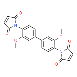 1,1'-(3,3'-Dimethoxy[1,1'-biphenyl]-4,4'-diyl)bis-1H-pyrrole-2,5-dione结构式