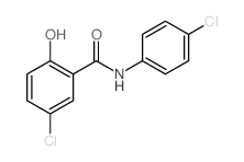 Benzamide,5-chloro-N-(4-chlorophenyl)-2-hydroxy- Structure