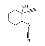 1-ethynyl-2-thiocyanatocyclohexanol结构式