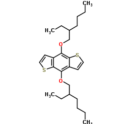 4,8-双(2-乙基己氧基)苯并[1,2-b:4,5-b']二噻吩结构式