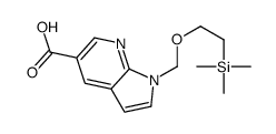 1-((2-(三甲基甲硅烷基)乙氧基)甲基)-1H-吡咯并[2,3-b]吡啶-5-羧酸结构式