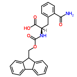 (9H-芴-9-基)甲氧基]羰基D-2-氨基甲酰基结构式