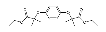 2,2'-(4-Phenylen-dioxi)-bis-(2-methyl-propionsaeure-ethylester) Structure
