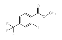 2-碘-4-(三氟甲基)苯甲酸甲酯结构式