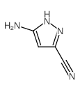 5-氨基-1H-吡唑-3-甲腈结构式
