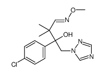 2-(4-Chlorophenyl)-4-methoxyimino-3,3-dimethyl-1-(1,2,4-triazol-1-yl)butan-2-ol结构式