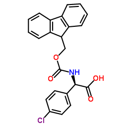 (R)(3-Chloro-phenyl)-[(9H-fluoren-9-ylmethoxycarbonylamino)]-aceticacid Structure