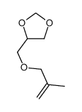 4-(2-methylprop-2-enoxymethyl)-1,3-dioxolane结构式