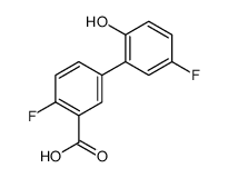 2-fluoro-5-(5-fluoro-2-hydroxyphenyl)benzoic acid结构式