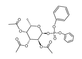 2,3,4-tri-O-acetyl-α-L-fucopyranosyl diphenyl phosphate结构式