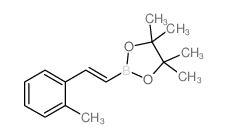 4,4,5,5-tetramethyl-2-[(E)-2-(2-methylphenyl)ethenyl]-1,3,2-dioxaborolane Structure