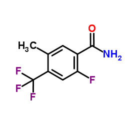2-Fluoro-5-methyl-4-(trifluoromethyl)benzamide Structure