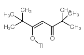 2,2,6,6-四甲基-3,5-庚二酮铊(I)结构式