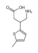 4-amino-3-(5-methyl-2-thienyl)butyric acid Structure