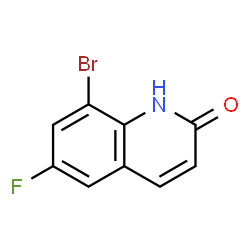 8-Bromo-6-fluoroquinolin-2(1H)-one Structure