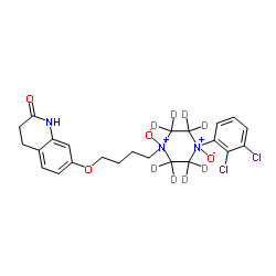 Aripiprazole-d8 N,N-Dioxide Structure