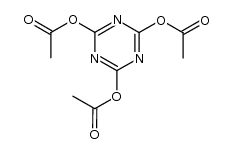 2,4,6-triacetyloxy-1,3,5-triazine Structure