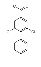 2,6-dichloro-4'-fluorobiphenyl-4-carboxylic acid Structure