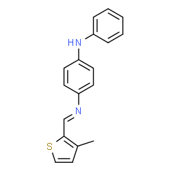 N-[(3-methyl-2-thienyl)methylene]-N'-phenyl-1,4-benzenediamine结构式