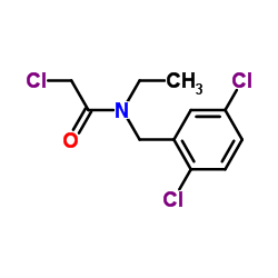 2-Chloro-N-(2,5-dichlorobenzyl)-N-ethylacetamide Structure