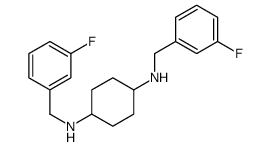 N,N'-Bis-(3-fluoro-benzyl)-cyclohexane-1,4-diamine Structure