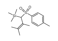 2,3-Dimethyl-1-(trimethylsilyl)but-2-en-1-yl p-tolyl sulfone结构式