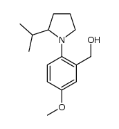 (2-(2-isopropylpyrrolidin-1-yl)-5-methoxyphenyl)methanol结构式