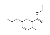 2-ethoxy-5-methyl-6-ethoxycarbonyl-5,6-dihydro-2H-pyran结构式