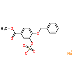 Sodium 2-(benzyloxy)-5-(methoxycarbonyl)phenyl sulfate Structure
