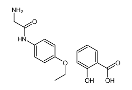 2-amino-N-(4-ethoxyphenyl)acetamide,2-hydroxybenzoic acid Structure