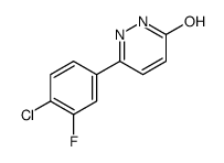 3-(4-chloro-3-fluorophenyl)-1H-pyridazin-6-one结构式