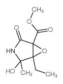 3-CARBAMOYL-3,4-EPOXY-4-ETHYL-5-HYDROXY-5-METHYL-GAMMA-BUTYROLACTONE结构式