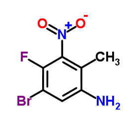 5-Bromo-4-fluoro-2-methyl-3-nitroaniline Structure